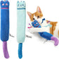 Pawaboo Cat Toys, 2 Pack Catnip Toys with Bell and Crinkle Paper, Soft and Durable Kitten Toys, Interactive Cat Toys for Indoor Cats, Cat Plush Kicker Toys for Kittens Kitty, Cute Cat Stuff