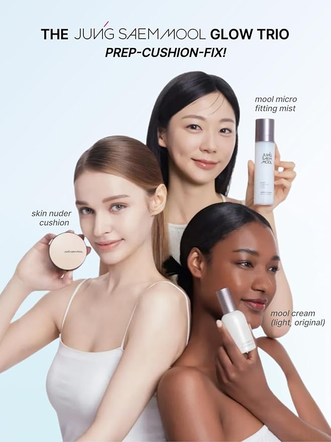 JUNG SAEM MOOL Essential Skin Nuder Cushion 26N Taupe Beige 0.49 Fl Oz, No Refill, Natural Radiant Finish Cushion Foundation with Buildable Coverage, Lightweight Texture, Korean Foundation Makeup