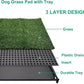 Dog Grass Pad with Tray, 35" X 23" Large Indoor/Outdoor Potty Training Pad, Durable Leak-Proof Tray and Reusable Puppy Grass Pads, Easy Clean Portable Pet Relief System for Small to Medium Dogs
