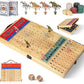 21 Inches Horse Racing Game, Horse Race Board Games with 11 Luxury Metal Horses,Thickened Wood Chessboard,Chips,Cards and Dice,Classic Wooden Table Top Board Games for Adults and Family