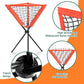 Eastgoing Heavy Duty Baseball and Softball Portable Travel Batting Tee with Baseball Ball Caddy.Easy Adjustable Height | Portable & Collapsible.Hitting Tee for Any Age Player Baseball