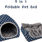 BWOGUE Guinea Pig House Bed Cozy Hamster Cave Large Hideout for Dwarf Rabbits Hedgehog Bearded Dragon Winter Nest Hamster Cage Accessories