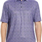 Men's Golf Polo Shirts Short Sleeve Striped Performance Moisture Wicking Dry Fit Golf Shirts for Men