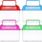 Mini Handheld Aquarium Pet Box, 4Pcs Portable Fish Tank Plastic Turtle Tank with Lid Handheld Fish Tank Clear Reptile Terrarium Hamster Box for Fish Snakes Aquarium