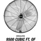 OEMTOOLS 24-Inch Wall Mount Fan, 90° Oscillating Fan 6500 CFM Max, 3 Speed Motor, Use in Garage, Gym, Warehouse, Factory and Jobsite