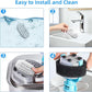 20 Pack Cat Water Fountain Filters-Cat Fountain Replacement Filters for Stainless Steel 3.2L/108oz Adjustable Water Flow Cat Fountain(10 Pack Pet Water Filter Refills+10 Pack Sponges)