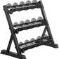 PayLessHere Dumbbell Rack 3 Tier Weight Storage Organizer Racks with Solid Steel Holder & 1000lbs Capacity For Home Gym, Black