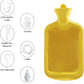 Abyclean Enema Bag Kit Rubber Anal Douche Vaginal Douche Enema Cleaner for Women’s or Man’s Health (Yellow, 2L)