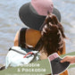 FURTALK Womens Sun Hat with Ponytail Hole Beach Hiking Summer Wide Brim UPF 80+ Outdoor Protection Foldable Bucket Hat