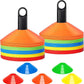 BiAnYC 25/50/100 Pcs Pro Disc Cones - Training Cones Agility Soccer Cones with Carry Bag for Training, Soccer, Football, Basketball,Kids and Other Sports and Games(5 Colors)