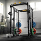 F4 Smith Machine, Power cage with Adjustable Cable Crossover System, All-in-One Squat Rack Training Equipment for Home Gym