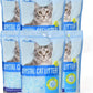 Made4Pets Cat Litter Crystals, Non Clumping Cat Litter Odor Control Kitty Litter Non Clumping No scooping Low Dust, Low Tracking, Lightweight, Dehydrates Waste,– 25.8 lbs (6 x 4.3 lb Packs)