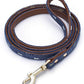 Puppy Leash for Small Dogs Cute Leather Navy Leashes (Leash-Navy)
