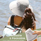 FURTALK Womens Sun Hat with Ponytail Hole Beach Hiking Summer Wide Brim UPF 80+ Outdoor Protection Foldable Bucket Hat