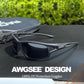 Polarized Sports Sunglasses for Men 100% UV Protection Wrap Around Unbreakable Sun Glasses for Fishing Driving