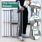 BABELIO 36 Inch Tall Metal Baby Gate, 29-48" Auto Close Pressure Mounted Dog Gate, Gray