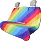 Back Seat Cover for Car Trucks Van SUV,Waterproof Rear Bench Towel Seat Covers for Dogs and Kids,Automotive Backseat Protector (Rainbow)