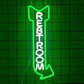 Restroom Neon Sign for Wall Decor Toilet Neon Light Arrow Led Neon Signs White Green LED Neon Lights Bathroom Led Sign for Restroom Hotel Bar(Right Arrow)