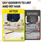 Pet Hair Remover, Reusable Electrostatic Pet Hair Remover Gloves – Double-Sided Grooming & Deshedding Gloves for Cats & Dogs, Pet Fur Removal for Furniture, Carpet, Couch & Clothing -2 PCS