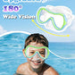 Aegend Kids Swim Mask Goggles, Tempered Glass 180° HD Wide View with Nose Cover