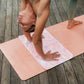 Yoga Design LAB | The Hand Towel | Premium Non Slip Hand Towel | Designed in Bali | Colorful Eco Printed + Quick Dry + Soft | Hot Yoga, Bikram, Ashtanga, Sport, Barre, Travel (Pearl)