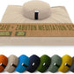 Bean Products Meditation Cushion Mat Set - Zafu Floor Pillow Organic Buckwheat Pillow + Cotton Filled Zabuton Prayer Pad - Meditation Pillow Yoga Knee Pad - Made in USA - 14" Round or 18" Oval