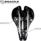 SRT 2.0 Adjustable Bicycle Saddle Noseless with Titanium Rails Custom Fit Comfort,Black w/Grey Accents