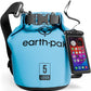 Earth Pak Waterproof Dry Bag - Roll Top Waterproof Backpack Sack Keeps Gear Dry for Kayak with Waterproof Phone Case