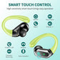 Wireless Earbuds, 2025 Bluetooth 5.4 Headphones Sport, Bluetooth Earbuds with ENC Noise Canceling Mic, 50H Stereo Wireless Headphones IP7 Waterproof with Earhooks, Dual LED Display for Workout/Running