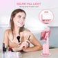 Auto Face Tracking Tripod 360° Rotating Cell Phone Photo and Video Kits Stand, No App, Phone Camera Stand with Remote and Gesture Control for Live Recording Tiktok Pink1