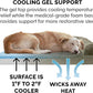 Furhaven Cooling Gel Dog Bed for Large/Medium Dogs w/ Removable Bolsters & Washable Cover, For Dogs Up to 55 lbs - Faux Fur & Velvet Sofa - Dark Sage, Large