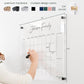 Personalized Clear Acrylic Calendar for Wall, Calendar Whiteboard for Wall, Dry Erase Wall Calendar, Wall Calendar Organizer System for Home (Cursive, Jade, 23"W x18.5"H)