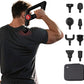 Deep Tissue Massage Gun with Heat, 12mm Amplitude Percussion Massager for Athletes & Muscle Relief, Professional Handheld Masssger Gun for Neck, Back, Shoulder, Leg, Gift for Men, Black