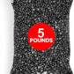 Hygloss Products Craft Rocks, Mini Stones for Art Projects - Bag O' Gravel, Black, 5 lb