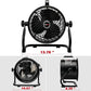 10-Inch High-Velocity Drum Air Circulator Fan, Heavy-Duty Shop Fan with 3-Speed & 360° Tilting Floor Fan for Warehouse, Industrial, Workshop
