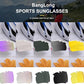 BangLong Polarized Sports Sunglasses Cycling Sun Glasses for Men Women with 5 Interchangeable Lenes for Running Baseball Golf