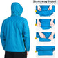 Outdoor Ventures Men's Rain Jacket Waterproof Lightweight Packable Rain Shell Raincoat with Hood for Golf Hiking Travel