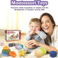 Montessori Toys for Babies,Soft Stacking Building Blocks Rings Balls Sets,3 in 1 Baby Toy Bundle,Sensory Toy for 6-12 Months, Soft Teething Toys for Babies,Baby Gifts for Boy Girl