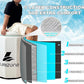 Lumizone Inflatable Cold Plunge Tub 118 Gallons Capacity Ice Bath Portable Ice Bath Tub Compatible With Water Chillers with Lid Drop Stitch PVC Double Layer Seals Oversized for Athletes