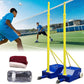 Volleyball Net Outdoor, Portable Volleyball Net Pole for Backyard, Badminton Net Set for Tennis with Wheels, Carry Bag,Volleybal/Badminton Poles & Net with Base Outdoor Training