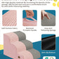 Dog Step for Bed, Dog Stair 3-Step 35D Pet Stair 15.7" H for High Bed or Sofa Non-Slip Balanced Pet Step Indoor, Pink