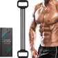 6-Pipe Chest Expander & Shoulder Stretcher - Adjustable Detachable Resistance Tubes for Home Gym, Rehab, Strength Training + Easy Workout Guide (Men/Women)