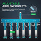 VIVOSUN Commercial Air Pump 634GPH, 25W, 40L/min 6 Outlet for Aquarium and Hydroponic Systems