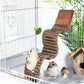 Hamiledyi Hamster Suspension Bridge Rat Long Bendy Bridge Wooden Climbing Ladder Cage Accessories for Syrian Hamster Gerbil Mouse Rat(21.6x2.7 inch(L*W))