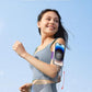 TOPGO Magnetic Running Phone Holder for iPhone, HD Mirror & Extendable Anti-Drop Rope for Gym/Yoga, 360° Rotatable Wrist Phone Holder, Fits iPhone 16 Pro & Android (Purple, 2 Straps)