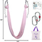 F.Life Aerial Silk Yoga Hammock & Swing for yoga Inversion,Strength training,starter hardware kit