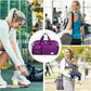 FIORETTO Women's Gym Duffle Bag with Shoes Compartment, 37L Capacity, Ideal for Travel, Gym, Sports, Duffel, Weekender