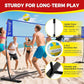 BAGAIL Volleyball Net, 12ft/20ft Portable Volleyball Net for Backyard - Adjustable Height, Heavy-Duty Frame, Freestanding Design - Portable Outdoor/Indoor Volleyball Set with Carry Bag
