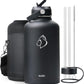 BUZIO Vacuum Insulated Stainless Steel Water Bottle 64oz (Cold for 48 Hrs/Hot for 24 Hrs) BPA Free Double Wall Travel Mug/Flask for Outdoor Sports Hiking, Cycling, Camping, Running