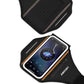 Running Armband with Earphone Bag Cell Phone Armband for iPhone 16 15 Pro 14 Plus 13 11 XR XS, Galaxy S24/S10 Water Resistant Sports Phone Holder Case & Zipper Slot Car Key Holder for 6.9 inch Phone